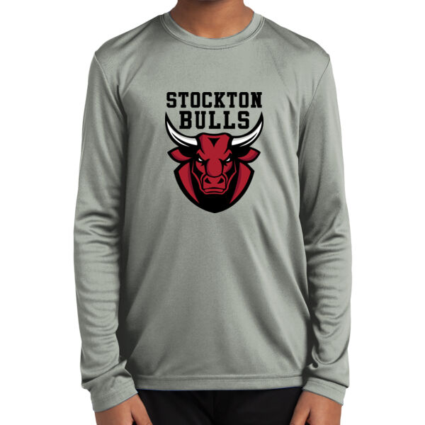 Stockton Bulls Basketball Youth Long Sleeve PosiCharge Competitor Tee Thumbnail