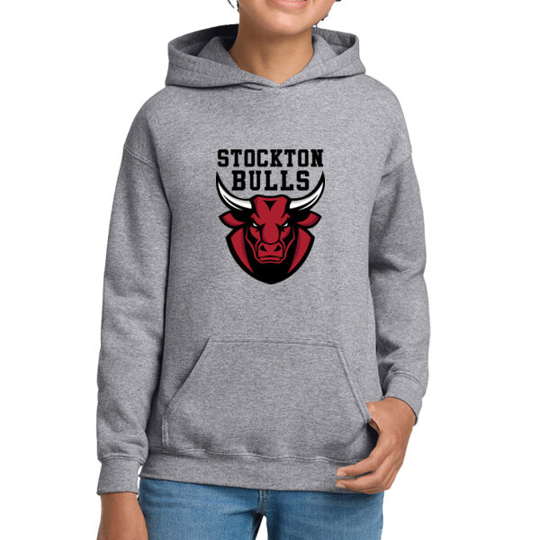 Stockton Bulls Basketball Youth Heavy Blend Hooded Sweatshirt Thumbnail